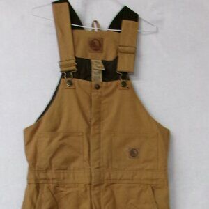 Berne Men's Brown Insulated Full Length Bib Overalls Workwear Medium 40 - 42
